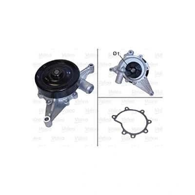 Abbildung von VALEO 506820 Wasserpumpe mit Riemenscheibe Dichtungen ohne Deckel JAGUAR: S Type, XF Limousine, XJ Limousine
