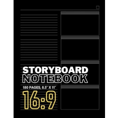 Abbildung von Storyboard Notebook: 16:9 Aspect Ratio Pro Template Book for Directors, Artists, Animators and Film Students 180 Pages.