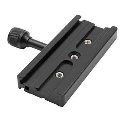 Abbildung von vhbw Schnellwechselplatte Klemme Typ CL 120 kompatibel mit Arca Swiss Standard Schnellwechselplatten Halterung