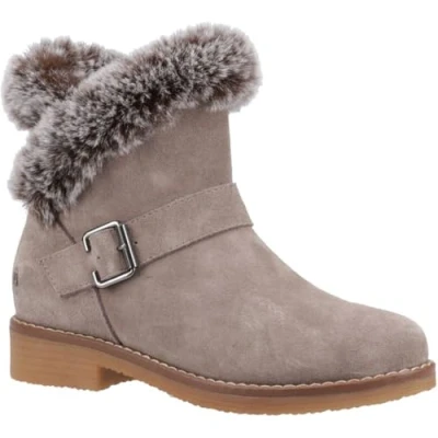 Abbildung von Hush Puppies Hannah Wildleder Damen Taupe Stiefel