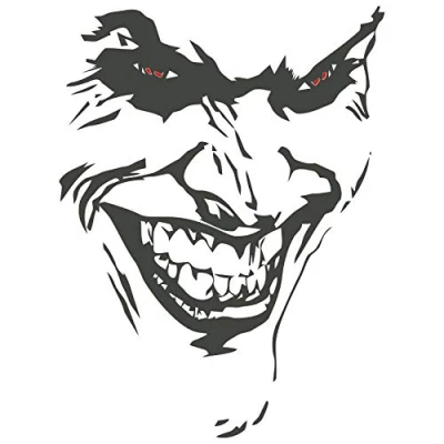 Abbildung von Finest Folia Joker Aufkleber 10x7cm Why so serious Schriftzug Spruch Fahrzeug Dekor Folie für Auto Bus Wohnwagen Kfz Zubehör Autoaufkleber Clown (Anthrazit Metallic, K059 Joker)