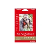 Abbildung von Canon Fotopapier Glossy Plus II, Format 10x15 cm, hochglänzend, 265 g/m², 100 Blatt