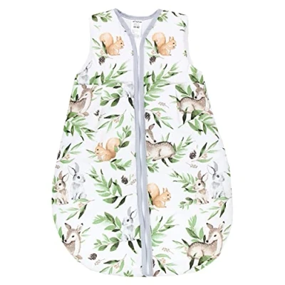 Abbildung von TupTam Ganzjahresschlafsack 2.5 TOG wattiert ärmellos Baby Schlafsack OEKO TEX, Farbe: Hirsche im Laub, Größe: 68 74