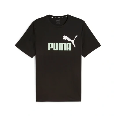 Abbildung von Puma LOGO TEE Tshirt print, Herren, Größe: Large, Black/fresh mint
