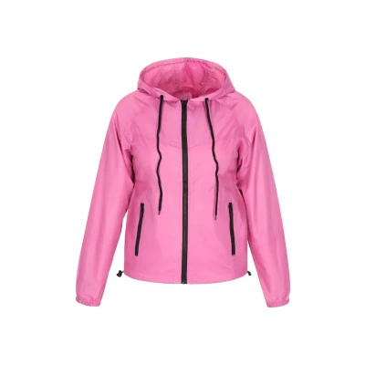 Abbildung von myMo Cobranded WITH Hoona Regenjacke / wasserabweisende Jacke, Damen, Größe: 44, Pink schwarz