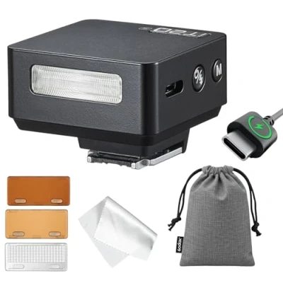 Abbildung von GODOX IT20 S Kamera Blitz, IT20S TTL Mini Blitzgeräte, 1,5 Sekunden Recycle Zeit, Kompatibel mit Sony Alpha A9 III a7III a7CII a7IV a7C a7RV a7 a7SIII a6700 a6400 a6600 ZV E10 II ZV1 a6100 (Schwarz)