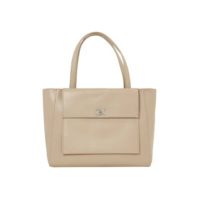 Abbildung von Calvin Klein Medium Pocket Shopping Bag, Damen, Größe: One Size, Crockery
