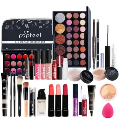 Abbildung von CHSEEO Schmink Geschenkset Make Up Set Kosmetik Makeup Paletten Schminkkoffer Schminke für Gesicht, Augen und Lippen #4