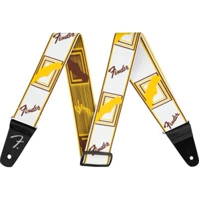 Abbildung von Fender© Weighless 2&quot; Mono Strap, XL, Weiß/Braun/Gelb