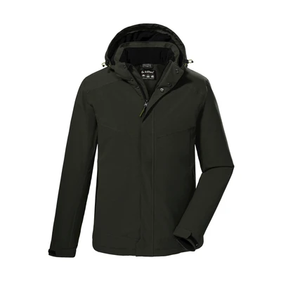 Abbildung von killtec Herren Outdoorjacke/Funktionsjacke mit abzippbarer Kapuze KOW 148 MN JCKT, dunkeloliv, 3XL, 38920 000