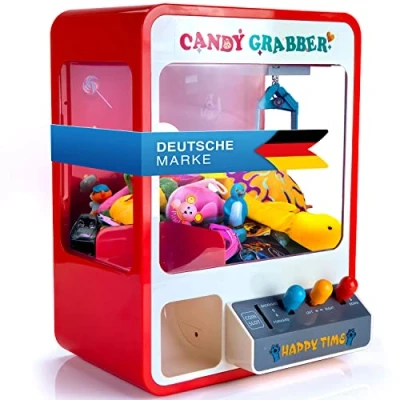Abbildung von Goods+Gadgets Spieltisch Candy Grabber Supreme, (Süßigkeitenautomat Süßigkeiten Greifautomat), Spielautomat mit USB Kabel