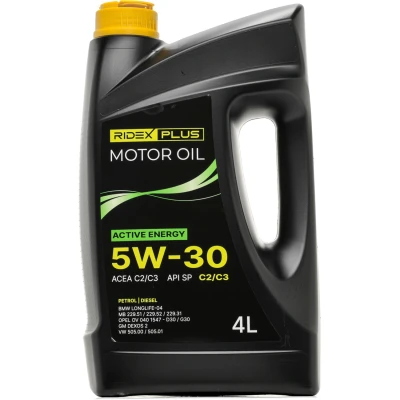 Abbildung von Ridex Plus Active Energy C2/C3 5W 30 4l Motoröl 1862O0465P VOLKSWAGEN: Golf 4 Schrägheck, 7 5 Schrägheck