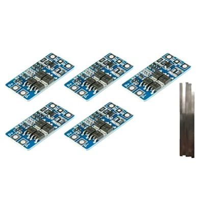 Abbildung von TECNOIOT 5 Stück 2S 10A 8,4 V 7,4 Li Ion Lithium 18650 BMS PCM Batterieschutzplatine + Nickelstreifen