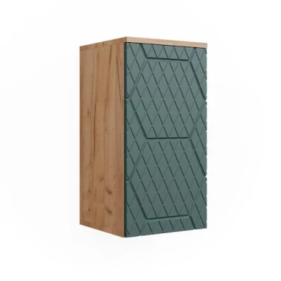 Abbildung von Vicco Hängeschrank Irma, Goldkraft Eiche/Grün, 30 x 59 cm 2 Fächer, Badezimmer