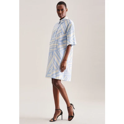 Abbildung von Seidensticker Schwarze ROSE Blusenkleid, Damen, Größe: 38, Light blue