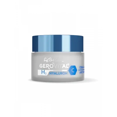 Abbildung von Tages Anti Falten Gesichtscreme mit Hyaluronsäure, Vitamin C und E, Feuchtigkeitsspendende Antioxidative Wirkung, Gerovital H3 Hyaluron C, 50 ml