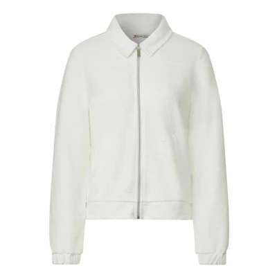 Abbildung von Street One Struktur Shirtjacke Leichte Jacke, Damen, Größe: 46, Weiß