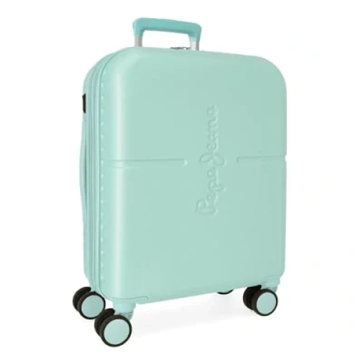 Abbildung von Pepe Jeans Highlight Kabinentrolley, Türkis, 40 x 55 20 cm, starr, ABS, integrierter TSA Verschluss, 37 l, 2,74 kg, 4 Räder, ausziehbar, Handgepäck