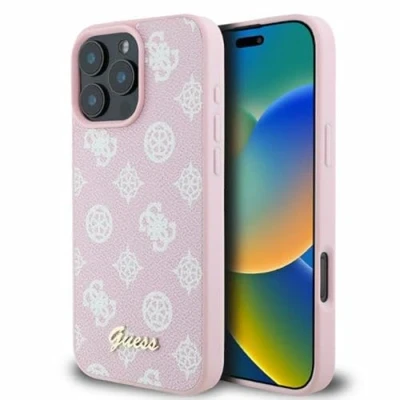 Abbildung von CG Mobile Guess GUHMP16XPGPYSP Hülle für iPhone 16 Pro Max 6.9&quot; Rosa hardcase Peony Script