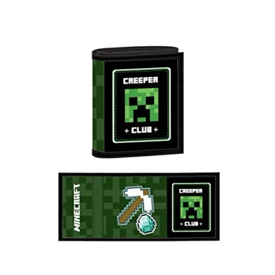Abbildung von MINECRAFT , Polyester, Wallet Black/Green, 25X11