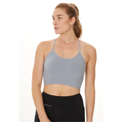 Abbildung von Endurance Maidon W Seamless Sportbh mit leichter Stützkraft, Damen, Größe: L/XL, Grijs