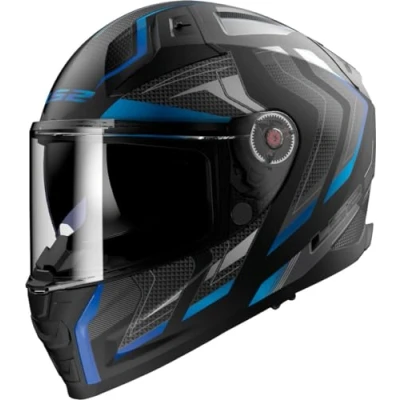 Abbildung von LS2, Integraler Motorradhelm VECTOR II ALIZER Matt Black Blue, M