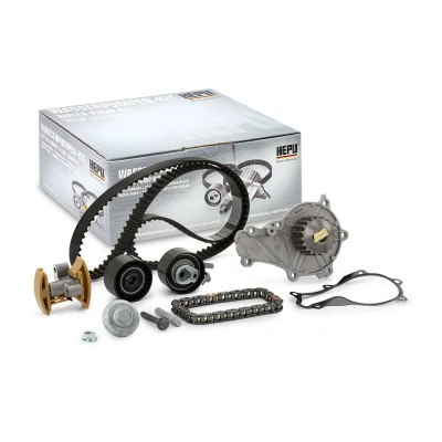 Abbildung von HEPU PK08030XT Wasserpumpe + Zahnriemensatz XT Professional 137 PEUGEOT: 206 Schrägheck, 307 SW, FORD: FIESTA 6, Focus 2 Schrägheck