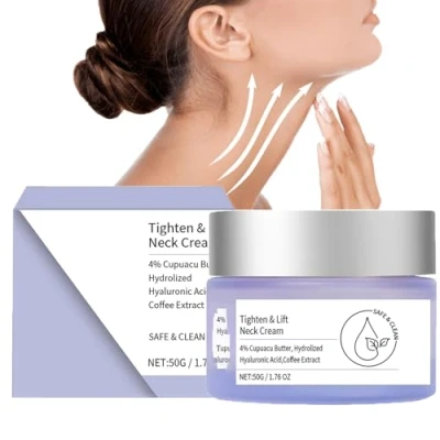 Abbildung von Tighten &amp; Lift Neck Cream,Neck Firming Cream,Straffende und Lifting Halscreme,Hals Straffende Creme,Hals Dekollete Creme Anti Falten für Einen Gleichmäßigen Hautton ein des Hals