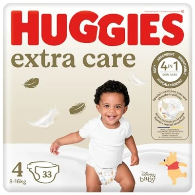Abbildung von Extra Care Windeln, Nr. 4. 8 16 kg, 33 Stück, Huggies