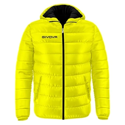 Abbildung von Givova Herren G013 Steppjacke, Neon Gelb Schwarz, M L EU