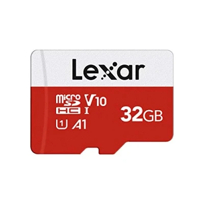 Abbildung von Lexar Micro SD Karte 32GB, Speicherkarte mit Adapter, Bis zu 100 MB/s Lesegeschwindigkeit, UHS I, U1, A1, V10, C10, 4K UHD microsdxc für Kamera, Smartphone