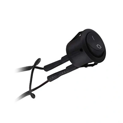 Abbildung von Wippschalter schwarz für LED Leuchten mit mini AMP Stecksystem 12 V max. 36 W IP20 Kippschalter Schalter von SO TECH®