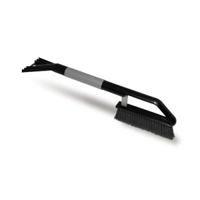 Abbildung von ToM PaR Bürste und Schaber Bürstenschaber Ergonomischer Weicher Griff Eiskratzer Auto mit Besen 2 in 1 Schneebürste Reinigungsbürste Länge: 55cm Grau