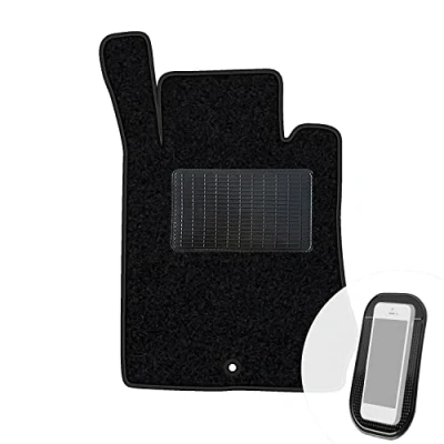 Abbildung von moto MOLTICO Fahrer Fußmatte Auto Velours Fahrerseite Autoteppiche Schwarz Fahrermatte 1 teilig passend für Mercedes Benz E Klasse W210 1995 2002