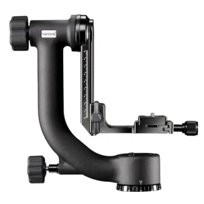 Abbildung von Mantona Gimbal TK I Stativkopf für Teleobjektiv (Belastbarkeit 10 kg, Gewicht 1,4 inkl. Schnellwechselplatte, 3/8 Zoll Anschluss)