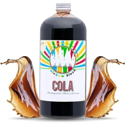 Abbildung von Rainbow Slush Sirup AZO FREI 1 Liter Flasche Konzentrat für Slushy Maker Eis Slushmaschinen Eismaschinen Getränke 1:5 bis 1:20 (Cola)
