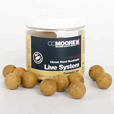 Abbildung von CC Moore Live System Hard Hookbaits 15mm (50 Stück) Boilies