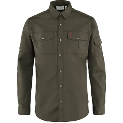 Abbildung von Fjällräven Herren singi langärmeliges Trekking hemd, Dark Olive, L EU