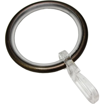 Abbildung von Gardinenring Gardinenringe mit Gleiteinlage, GARDINIA, (10 St), Serie Gardinenstangen Set 1 Lauf Zylinder Ø 22/25 mm