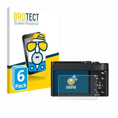 Abbildung von BROTECT Entspiegelungs Schutzfolie für Panasonic Lumix DC TZ99 (6 Stück) Matte Displayschutz Folie, Anti Reflex, Fingerprint