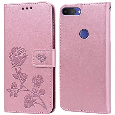 Abbildung von PKQTOP Hülle für Alcatel 1S 2019 Handyhülle,Klappbar Tasche Case,Standfunktion,Kartenfach,Silikon Bumper,Stoßfeste Schutzhülle Cover