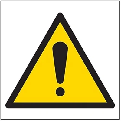 Abbildung von vsafety 61001 at s &quot;Achtung Logo Schild, selbstklebend, quadratisch, 200 mm x mm, schwarz/gelb