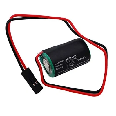 Abbildung von subtel Ersatz Akku 840D, MC2 BAT AB, 575332TA, 6FC5247 0AA18 0AA0 kompatibel mit Siemens Simatic S7 300, W79084 E1001 B2, S5 90U, 100U Ersatzakku 900mAh Batterie