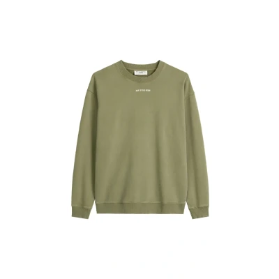 Abbildung von Marc OPolo DENIM Sweatshirt, Gerippter Rundhals, relaxed fit, weiche Innenseite