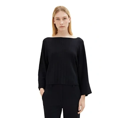 Abbildung von TOM Tailor Batwing Strickpullover, Damen, Größe: Medium, Sky captain blue