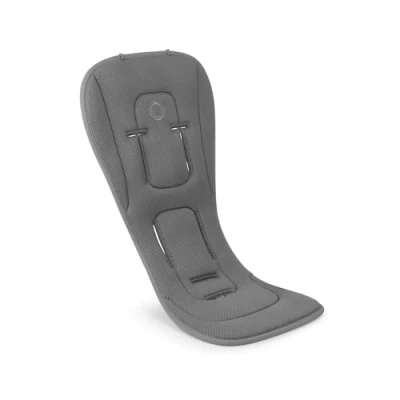 Abbildung von Bugaboo Duo Komfort Sitzauflage für vier Jahreszeiten, verbesserte Passform, kompatibel mit allen Kinderwagen, wendbar, superweiches 3D Mesh, Moon Grey