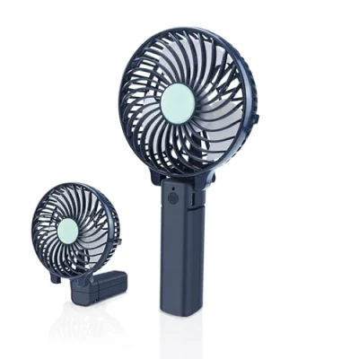 Abbildung von Jsdoin Handventilator, USB wiederaufladbarer tragbarer Handventilator mit 3 Geschwindigkeiten, Mini faltbarer Tischventilator, Desktop Kühlung, leise Ventilatoren für drinnen, Camp