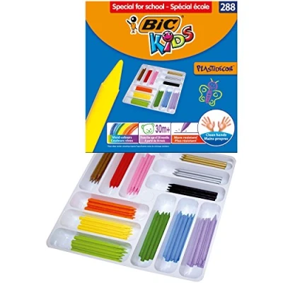 Abbildung von BIC KiDS PlastiDecor Malkreide Schulset Klassensatz, 288 teilig