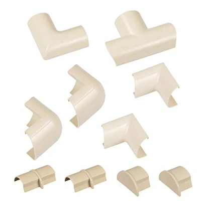Abbildung von D Line CLOAP3015M Mini Kabelkanal Clip Over Verbindungsstücke Multipack, Aufsteckbare Verbindungsstücke, Verbinden Sie mehrere 30x15mm Kabelkanäle 10 teiliges Zubehör Set Magnolia