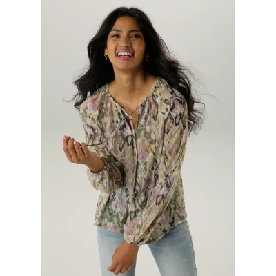 Abbildung von Aniston SELECTED Chiffonbluse aus transparentem Chiffon NEUE KOLLEKTION